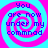 Four identical spiral with cyan and magenta rings display blue text reading "You are now under my commnad" on a cyan background