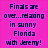 Pixelated image with pink background text and a cartoon character in purple clothing.