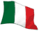 Animated contact sheet of eight Italian flag frames showing sequential waving motion with varying fabric folds and color transitions.