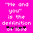 "Me and you" is the definition of love text with heart symbols on a bright pink background.