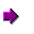 Five purple right-pointing arrows with pink outlines on a gray background, varying in size and pixelation.