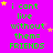 A bright pink background displays repeated green text "i cant live without them= FRIENDS" with scattered yellow and purple stars, some of which change position across frames.