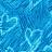 A static pixelated image composed of varying shades of blue and cyan pixels forming an abstract pattern with no discernible subjects or text.