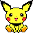 Pixelated yellow Pikachu with red cheeks and black-tipped ears sits in a , displaying four distinct facial expressions