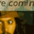 A pixelated animated icon shows a character with long dark hair and light skin, eyes shifting left to right