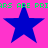 Four blue stars on a pink background with green pixelated text repeating 'ARS ARE PR' at the top and middle.