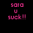 Pixelated pink text on black background with animated pink rectangular overlays shifting across the image.