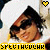Animated contact sheet showing six frames of a person wearing sunglasses and a white hat with yellow accents, each frame featuring the word "SPECTACULAR" in bold yellow text across the bottom and a small heart icon at top center.