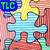Pixelated puzzle-piece icon with colored text elements in blue and green, featuring red, yellow, light blue, and pink puzzle pieces in a