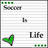 Static pixel art icon with green and gray elements on a striped background, featuring partial text fragments and a green arrow-like shape.