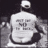 Pixelated grayscale icon of a figure in profile with raised arm, wearing a shirt featuring stylized text and dark sleeves against a dark background.