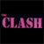 Static pixelated icon featuring pink text 'CLASH' on a black background with dark blue horizontal band behind the text.