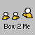 A 4-frame animated contact sheet showing a yellow stick figure bowing with white circular head, repeated in two rows of three frames each on gray background.