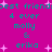 A static image with a bright magenta background featuring repeated cyan text and pink star shapes.