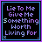 A contact sheet of 10 animated frames showing a pixel art icon with text "Lie To Me Give Me Something Worth Living For" in purple and blue on black background, bordered by alternating cyan and magenta outlines.