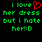 Green pixelated text on black background with red heart symbol replacing 'love' in first line, two identical static frames side-by-side.
