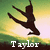 Silhouette of a person in mid-air pose against gradient background with text labels.