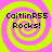 Four identical display a bright pink background with yellow spiral patterns and black text reading "CaitlinR55 Rocks!" in pixelated font