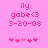 Pixelated pink text and heart symbols on a solid pink background with two distinct animation states showing different heart positions.