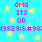 Pixelated blue background with yellow stars and repeated pink text "OMG ITS OR" plus symbol sequences.