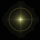 Animated sequence of a glowing circular icon with concentric rings and central light burst, transitioning from diamond-shaped to rounded form against black background.