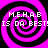Four identical pink and black spiral patterns with pixelated text reading "M.E.H.A.B IS DA BEST!" overlaid on each spiral.