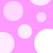 A static pattern of white and light pink circles on a bright pink background with no visible text or animation.