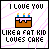 A 4-frame animated contact sheet showing a pixel art cake with candles and text that changes across frames, set against a white background with pink diagonal lines.