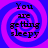 Four identical display a purple and blue spiral background with black text reading "You are getting sleepy" in each