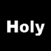 Black background with white text 'Holy Holy' at top, 'Obvious' angled right, and 'Answer' angled left surrounding a central pixelated portrait of a person wearing glasses and dark headwear.