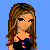 Pixel art buddy icon featuring two stylized figures against a solid blue background with red text reading "Rebel Child" below them.
