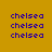 Pixelated text 'chelsea' in blue on brown background with green highlight rectangles in various positions.