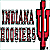 Animated contact sheet showing two frames of an Indiana Hoosiers-themed buddy icon with red