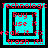 Four identical pixelated display cyan and black squares with red text reading "Technologic," "Buy it," "use it," "reak it fix," and "trash it!!" in a