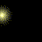 Animated sequence showing a glowing yellow circular icon with text 'A LUTA PELA ESPERANÇA' repeated , transitioning to a full-body image of two people in a gym setting