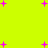 Static image of multiple pink plus signs scattered across a bright yellow background with no visible motion or text.