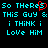Pixelated cyan text on black background with red heart symbol replacing 'e' in 'THERE', repeated twice horizontally.