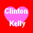 Four pink heart-shaped icons with 'Clinton Kelly' text on red background, each showing slight variations in heart size and text clarity.