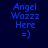 Pixelated blue text and smiley face on four distinct background colors: dark navy, light gray, white, and pale purple.