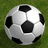 A pixelated soccer ball on grass next to a green background with pink text reading 'i love soccer' in lowercase.
