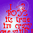 Red text on purple background with animated light effects, displaying 'I 3 boys its true im crazy' in pixelated font.