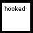 A 4-frame contact sheet of a pixelated animated icon showing text variations and a paperclip symbol across frames.