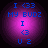 Pixelated purple circular icon with blue text reading "I <33 MY BUDZ I <3 U 2" arranged vertically on a dark background.