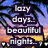 Pixelated text overlays on four distinct background scenes: palm trees at sunset, beach with water, ocean waves, and a coastal landscape.