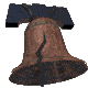Animated sequence of a cracked bell with a dark blue top, showing progressive rotation and crack visibility changes.