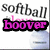 A four- shows a softball-themed icon with text variations and a blurred ball graphic, where the word 'boover' appears in one
