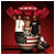 Pixelated static icon of two figures embracing under red floral shapes on a dark red background, with visible dithering and low-resolution rendering artifacts.