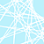Pixelated light blue and white abstract pattern with irregular shapes and scattered dots on a light blue background.