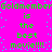 Bright pink background with green pixelated text repeating 'Goldmember is the best movie!!!' in a pattern, scattered cyan dots
