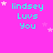 identical pixelated text elements on a bright pink background, each displaying "lindsey Luvs You" in cyan with scattered white stars
